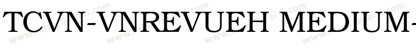 TCVN-VnRevueH Medium字体转换